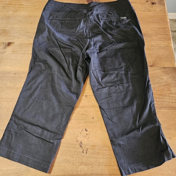 Z. Cavaricci Women's Cropped Cotton Pants Black Size 14 - Picture 7 of 11